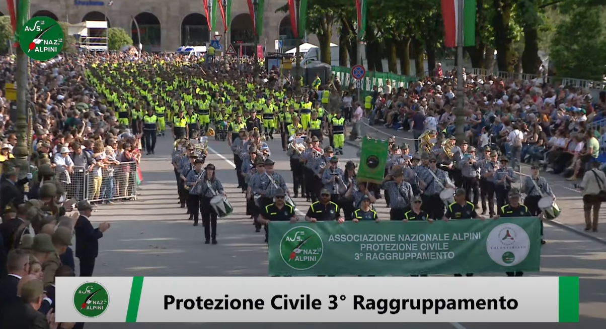 Adunata Alpini Vicenza. Video Protezione Civile