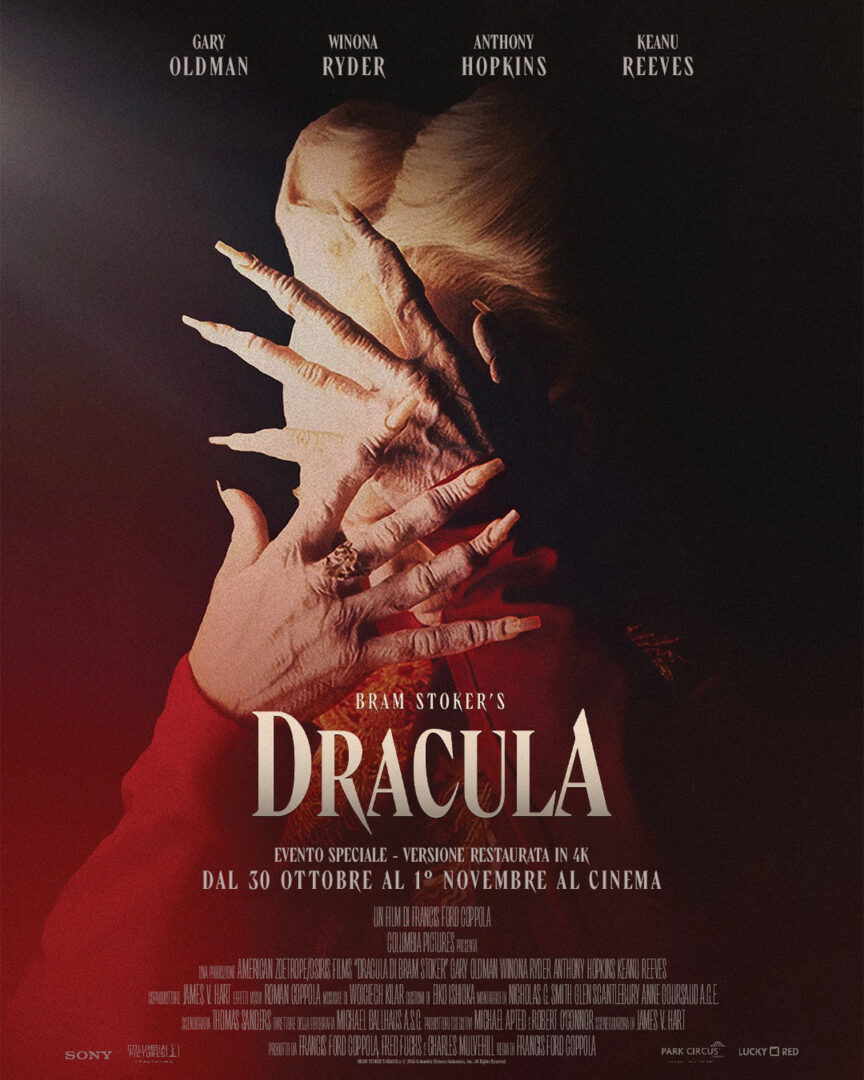 DRACULA DI BRAM STOKER, il capolavoro barocco di Francis Ford Coppola, al cinema dal 30 ottobre al 1 novembre